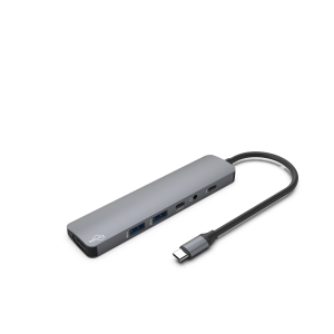 6-in-1 multiport hub front side view