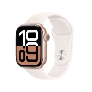 Pre-owned Apple Watch Series 10 GPS 46mm Rose Gold Aluminium Case
