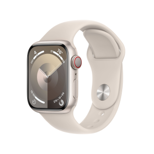 Pre-owned Apple Watch Series 9 GPS + Cellular 45mm Starlight Aluminium Case