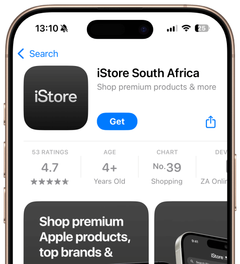 iPhone with iStore App in App Store