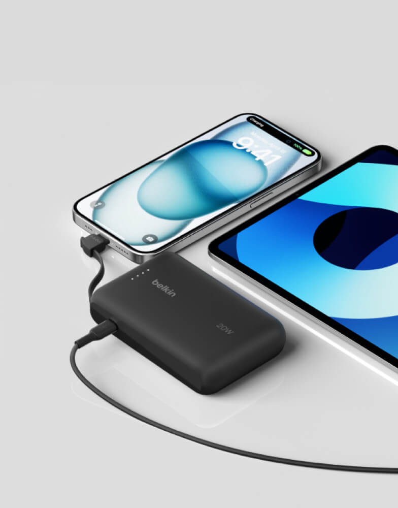 Powerbank next to MacBook