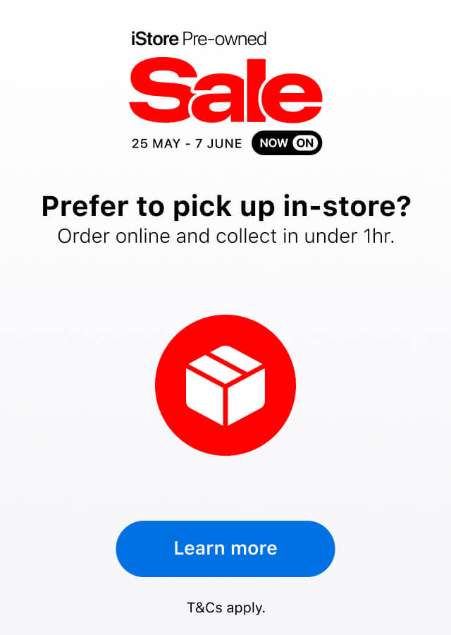 Prefer to pick up in-store? Order online and collect in under 1hr.