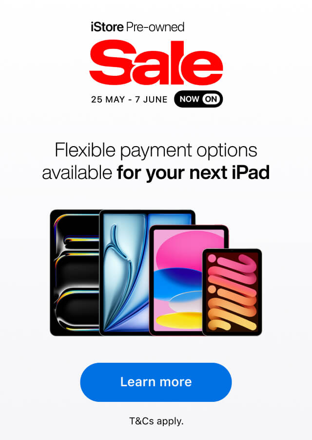 Flexible payment options available for your next iPad
