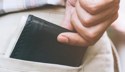 Wallet in pocket