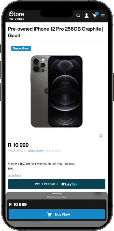 Select LayUp before checkout