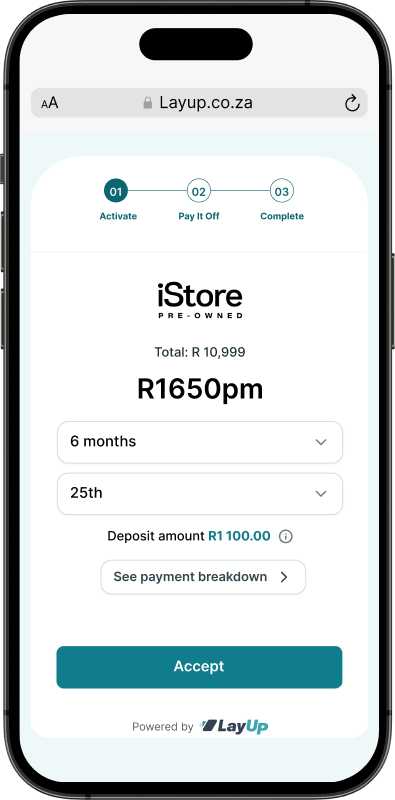 Choose your payment terms