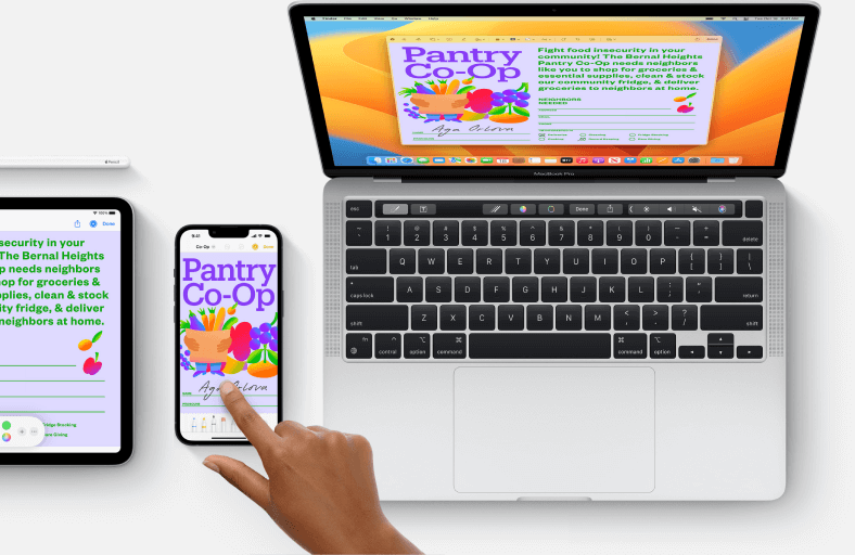 iPhone to MacBook continuity markup and sketch