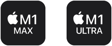 Apple M1 Max chip or Apple M1 Ultra chip