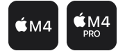 Apple M4 chip or Apple M4 Pro chip