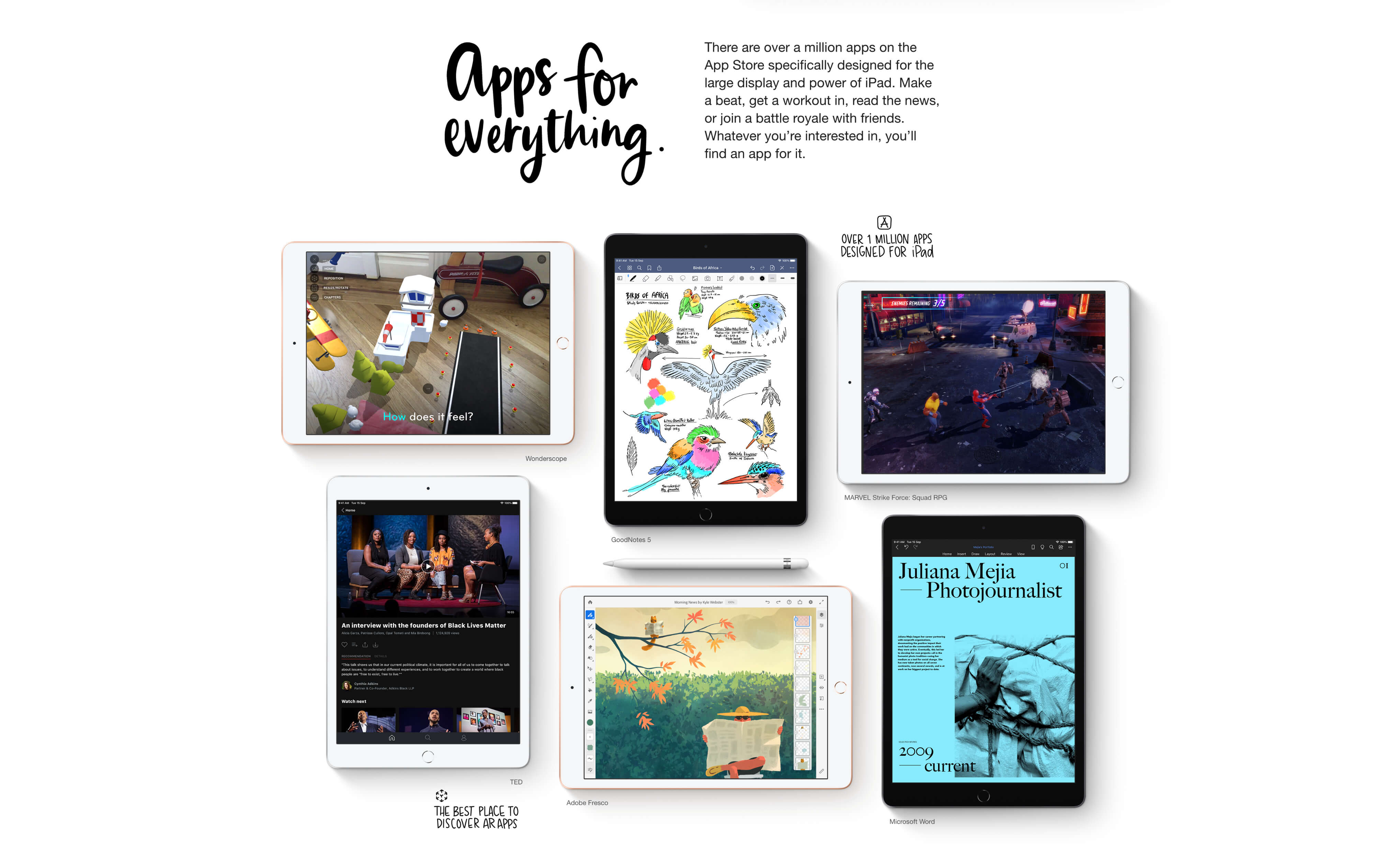 iPad 8th Generation -  App Store has over 1 million Apps designed for iPad.