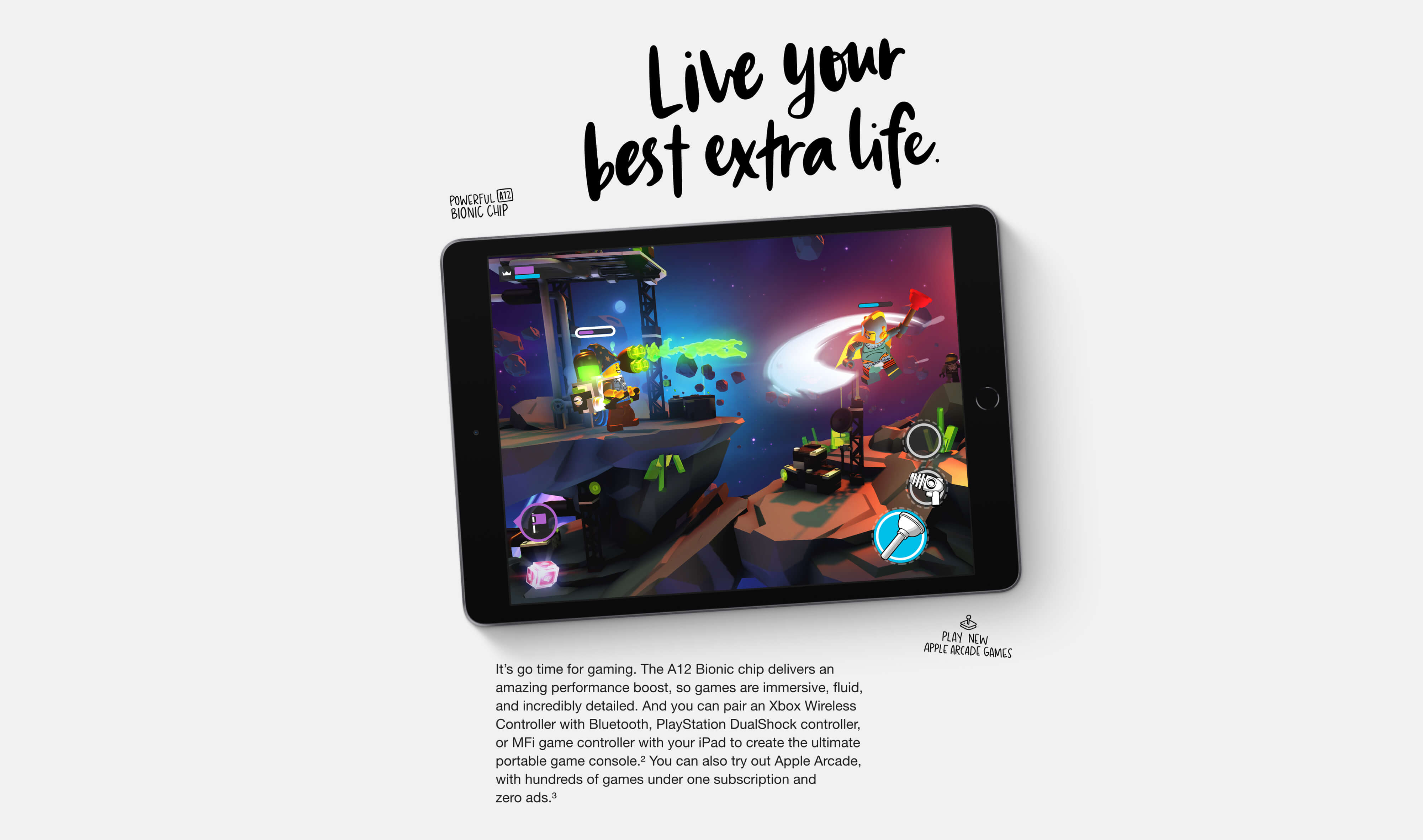 iPad 8th Generation - Play new Apple Arcade games.