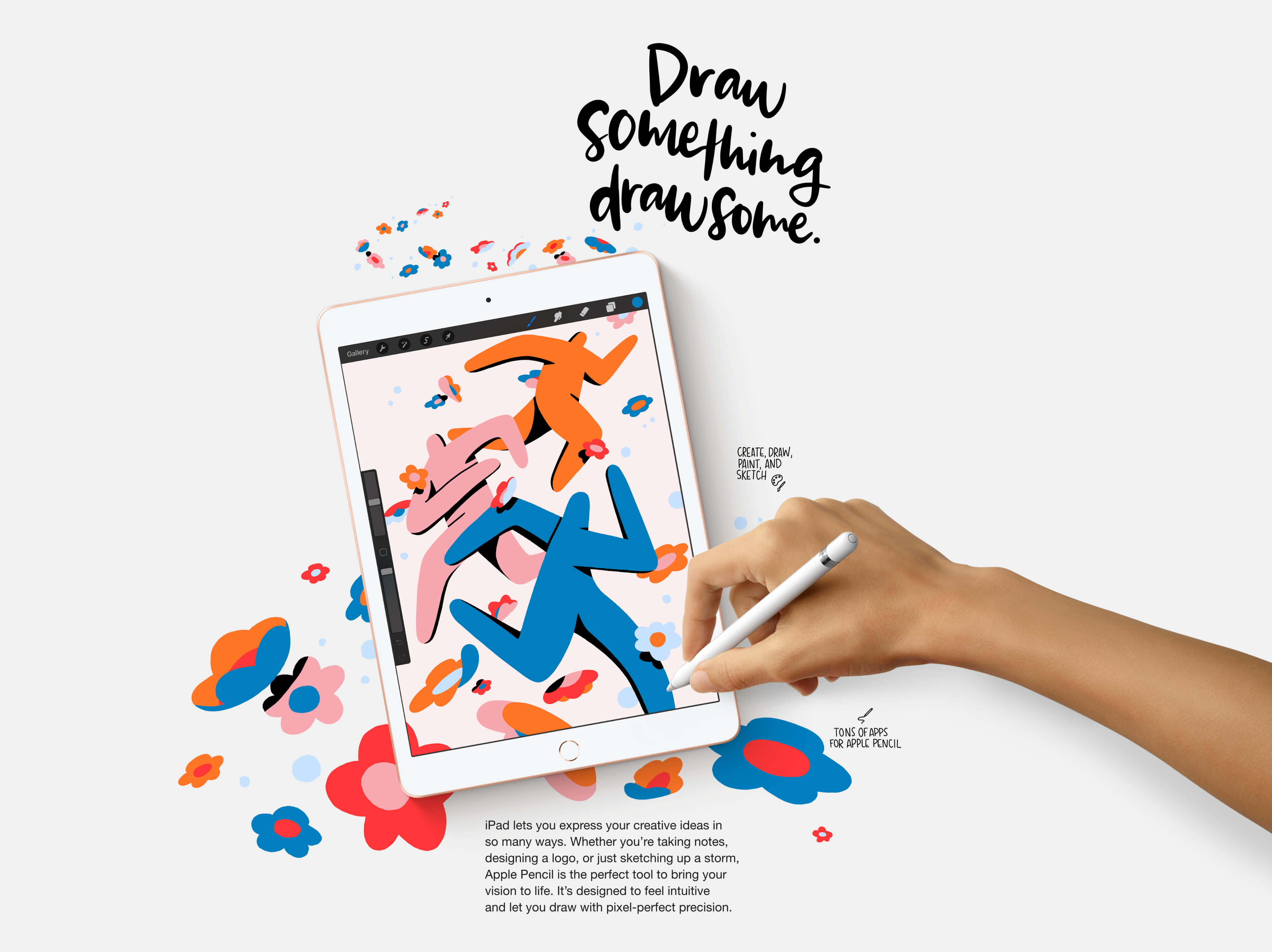 iPad 8th Generation -  Create, Draw, Paint and Sketch.